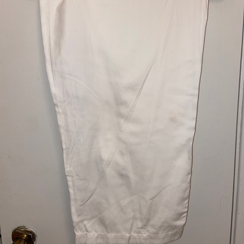 Women 100% Cotten Plazo Pant.Sz L.White